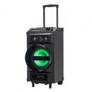 Boxa trolley serioux, putere totala 130w rms, conectivitate: bluetooth, usb, sd, radio fm, aux, pc in, port micron + chitara, display led, baterie reincarcabila 7200mah, microfon inclus, dimensiuni: 320x330x630 mm, greutate: 14.5kg, culoare: negru,  Sisteme audio | electropc.ro