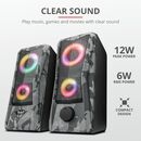 Boxe stereo gxt 606 javv rgb-illuminated 2.0, 6w, camuflaj,  Sisteme audio | electropc.ro