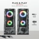 Boxe stereo gxt 606 javv rgb-illuminated 2.0, 6w, camuflaj,  Sisteme audio | electropc.ro