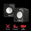 Boxe stereo trust leto compact 2.0 speaker, 6w, negru,  Sisteme audio | electropc.ro