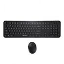 Kit tastatura + mouse serioux retro dark 9900bk, wireless 2.4ghz, us layout, multimedia, mouse optic 800-1600dpi, usb, nano receiver, negru,  Kit mouse tastatura | electropc.ro
