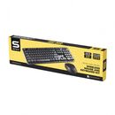 Kit tastatura + mouse serioux retro dark 9900bk, wireless 2.4ghz, us layout, multimedia, mouse optic 800-1600dpi, usb, nano receiver, negru,  Kit mouse tastatura | electropc.ro