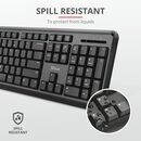 Kit tastatura si mouse trust ody, wireless, negru,  Kit mouse tastatura | electropc.ro