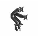 Suport dublu monitor serioux,  mm902, arc cu gaz, tilt : -45 / + 55 °, swivel: 180 °, rotatie 360 °, înălțimea maximă: 40cm, intervalul de reglare a înălțimii 25cm, grosime de susținere a clemei inferioare: 0 - 9,5cm, vesa: 75x75mm & 100x100mm, greutate m,  TV & Electronice & Gaming | electropc.ro