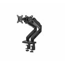 Suport dublu monitor serioux,  mm902, arc cu gaz, tilt : -45 / + 55 °, swivel: 180 °, rotatie 360 °, înălțimea maximă: 40cm, intervalul de reglare a înălțimii 25cm, grosime de susținere a clemei inferioare: 0 - 9,5cm, vesa: 75x75mm & 100x100mm, greutate m,  TV & Electronice & Gaming | electropc.ro