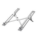 Suport laptop serioux, srxncpu6, material aluminiu, dimensiune deschisă: 197x255x4mm,dimensiune pliată: 60 x 250 x 4mm, grosime: 4mm, greutate: 182g, dimensiune compatibilă:  până la 15.6 ", culoare argintiu, 5 unghiuri ajustabile,  Stand & Cooling pad | electropc.ro