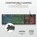 Tastatura trust gxt 835 azor, gaming, neagra,  Tastaturi | electropc.ro