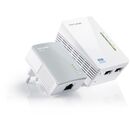 Tp-link, adaptor powerline 300mbps, extender wireless av600 kit, homeplug av,2 porturi 10/100mbps, butoane: pair, reset, wi-fi/wi-fi clone, aria de acoperire, 300 metri prin circuitul electric, 2.4- 2.4835ghz, conținut pachet: powerline ethernet adapter t,  Adaptoare PowerLAN | electropc.ro
