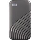 Hdd wd extern my passport, 500gb, gri, usb 3.2,  Hard Disk-uri externe | electropc.ro