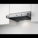 Hota de bucatarie traditionala zanussi zht631x, 3 viteze, putere de absorbtie 140 mc/h, 1 filtru de grasime din hartie, 1 bec led, clasa eficienta energetica d, dimensiuni 15x59.8x48.2 cm, culoare inox,  Hote decorative | electropc.ro