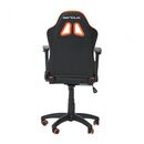 Scaun gaming x by serioux, kids, ajustabil, piele sintetica, piston pe gaz clasa 2, manere reglabile, baza stea cu 5 picioare, greutate maxima admisa 100kg, perna detasabila, negru/portocaliu,  Scaune gaming | electropc.ro