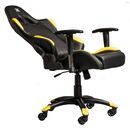 Scaun gaming x by serioux, torin, ajustabil, piele sintetica, piston pe gaz, manere reglabile, baza stea cu 5 picioare, greutate maxima admisa 150kg, perne detasabile, negru si galben,  Scaune gaming | electropc.ro