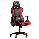 Scaun gaming x by serioux, torin, ajustabil, piele sintetica, piston pe gaz, manere reglabile, baza stea cu 5 picioare, greutate maxima admisa 150kg, perne detasabile, negru si rosu,  Scaune gaming | electropc.ro