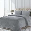 Set de pat heinner catifea king size stone,  Lenjerii de pat | electropc.ro