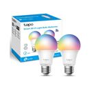 Tp-link tapo l530e 2 pack smart bulb multicolor wi-fi, e27, wi-fi protocol ieee 802.11b/g/n, wi-fi frequency: 2.4 ghz wi-fi, 806 lumeni, 8.7 w, 2,500 k~ 6,500 k, switching circles 15,000.,  Smart home | electropc.ro