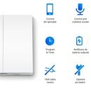 Tp-link tapo s220 intrerupator inteligent dublu (necesita hub tapo), wireless: 868 mhz, incarcare maxima: 600 w led/600w cfl/1000w inc/1000wftl/ventilator de 50 w, dimensiuni: 87.1 × 86 × 41 mm, alimentare: 2× baterii aaa 1.5 v,  Smart home | electropc.ro