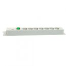 Bachmann it  pdu 7x prize schuko, 1x switch, 2-pole, illuminated , in schuko, impamantare, intrerupator, lungime cablu 2 metri, ral 7035, pvc, alb,  Cabinete metalice | electropc.ro