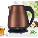 Fierbator electric heinner solstice 17 hek-17ixc, capacitate: 1.7l, baza rotativa 360˚, filtru detasabil si lavabil, element de incalzire din inox, protectie impotriva functionarii fara apa, auto oprire, buton on/off, putere: 1850-2200w, inox,  Fierbatoare | electropc.ro