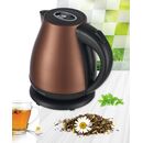Fierbator electric heinner solstice 17 hek-17ixc, capacitate: 1.7l, baza rotativa 360˚, filtru detasabil si lavabil, element de incalzire din inox, protectie impotriva functionarii fara apa, auto oprire, buton on/off, putere: 1850-2200w, inox,  Fierbatoare | electropc.ro