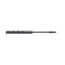 Hub usb trust halyx, usb-a la 4 x usb-a 3.2 gen 1, dimensiune cablu 10cm, din aluminiu, argintiu,  Hub-uri USB | electropc.ro