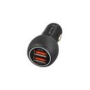 Incarcator auto tellur fcc8, 6a, 36w (qc 3.0 + qc 3.0), negru,  Incarcatoare telefoane | electropc.ro