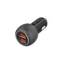 Incarcator auto tellur fcc8, 6a, 36w (qc 3.0 + qc 3.0), negru,  Incarcatoare telefoane | electropc.ro