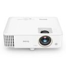 Proiector benq th585p, dlp, fhd 1920*1080, 3500 lumeni, 10.000:1, 16:9, lampa 4000 ore/ 15.000 ore, zoom 1.1x, 2* hdmi, mhl, usb tip a, rs232, boxa 10w, telecomanda cu baterii incluse, potrivit pentru jocuri de consola, culoare alb,  Videoproiectoare | electropc.ro