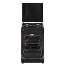 Aragaz gaz heinner hfsc-sme50bk, 50x50cm, 4 arzatoare, suport email, capac metalic, dispozitiv de siguranta plita si cuptor, usa cuptor cu geam dublu, duze gpl incluse, tava si gratar cromat, culoare: negru,  Aragazuri pe gaz | electropc.ro
