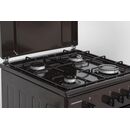 Aragaz gaz heinner hfsc-sme50brw, 50x50cm, 4 arzatoare, suport email, capac metalic, dispozitiv de siguranta plita si cuptor, usa cuptor cu geam dublu, duze gpl incluse, tava si gratar cromat, culoare: maro,  Aragazuri pe gaz | electropc.ro