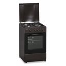 Aragaz gaz heinner hfsc-sme50brw, 50x50cm, 4 arzatoare, suport email, capac metalic, dispozitiv de siguranta plita si cuptor, usa cuptor cu geam dublu, duze gpl incluse, tava si gratar cromat, culoare: maro,  Aragazuri pe gaz | electropc.ro