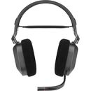 Casti gaming cu microfon wireless corsair hs80 surround, dolby atmos, over-head, 20hz - 40 khz, 32k ohms @ 1 khz, transmitator fara fir inclus, carbon,  Casti audio | electropc.ro