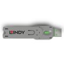 Lindy usb a port blocker (fara cheie) green  description  usb type a dimensions (approx.) wxdxh - 18x75.16x12mm (0.71x2.96x0.47in) housing material - abs net weight - 0.008kg (0.02lb) colour code -  green packaging type - polybag packaging dimensions - 13,  Cabluri periferice | electropc.ro