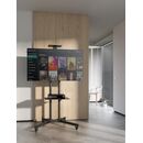 Stand tv mobil akai, cu inclinatie +10/-10°, cu 2 polite, vesa min. 200x200, vesa max.600x400, greutate maxima suportata tv 50kg, greautate maxima suportata dvd 10 kg, greutate maxima suportata camera 5 kg, negru,  TV & Electronice & Gaming | electropc.ro