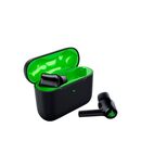 Casti razer hammerhead hyperspeed, tws, bluetooth 5.2, compatibile: xbox (seriile: x|s, xbox one x, xbox one s), ps5™, ps4™, pc, mac, smartphones, tablete, autonomie (testata cu dispozitiv ios) pana la 32.5h (6.5h pt casti si 26h pentru carcasa - care poa,  Casti audio | electropc.ro