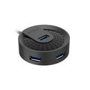 Hub extern a4tech, porturi usb-a: usb 3.0 x 4, conectare prin usb, cablu 1.0 m, negru,  Hub-uri USB | electropc.ro