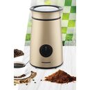 Rasnita electrica heinner hcg-150ixgd, putere 150w, capacitate 50g, interior din inox, lame din inox, sistem de siguranta, buton on/off, indicator led, auriu sidefat,  Rasnite | electropc.ro