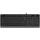 Tastatura a4tech, cu fir, 104 taste format standard, usb, negru & gri,  Tastaturi | electropc.ro
