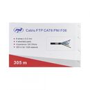Cablu ftp cat6 pni f06 cu 4 perechi pentru internet 1 gigabit si sisteme de supraveghere rola 305m,  Accesorii | electropc.ro