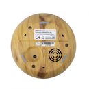 Difuzor aromaterapie pni hu180 pentru uleiuri esentiale, cu ultrasunete, 400 ml, timer, 7 culori led, inchidere automata, wood grain, putere: 9w, capacitate rezervor: 400ml, dimensiune: 165 x 165 x 140 mm, suprafata recomandata: 20-30mp.,  Decoratiuni | electropc.ro