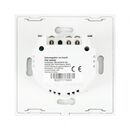 Intrerupator dublu cu touch pni sh202 din sticla, alb cu led indicator, butoane iluminate - butoane tactile - front din sticla, sarcina maxima suportata: 200 w, dimensiuni: 85 x 35 x 85 mm, greutate: 120g,,  Smart home | electropc.ro