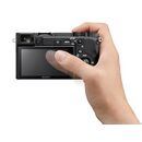 Kit sony alpha a6400 mirrorless 24.2mp, iso 32000 (extins: 102400), 1/4000s, 4k @30fps, sd/sdhc/sdxc, rafala 11cps, wifi/bluetooth/nfc, senzor aps-c, montura sony e, obiectiv 16-50mm, f3.5-5.6,  Aparate foto Mirrorless | electropc.ro
