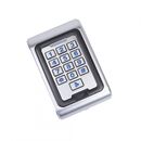 Tastatura control acces pni dk220, stand alone, exterior si interior, ip65, cu 2 relee, culoare: negru/argintiu, aliaj de zinc,ip65, cititor card, 75 x 25 x 120 mm / 500 gr, 2000 utilizatori,  Incuietori | electropc.ro