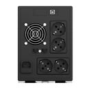 Ups njoy cadu 2000, 2000va/1200w, afisaj lcd cu ecran tactil, 4 x prize schuko,  UPS | electropc.ro