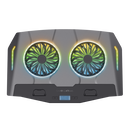 Cooler laptop trust gxt 1127 yoozy, pentru laptopuri cu diagonala de pana la 17.3", 2 ventilatoare, viteza rotatie 1500 rpm, interval zgomot 30 dba - 35 dba, iluminare rgb, negru,  Stand & Cooling pad | electropc.ro