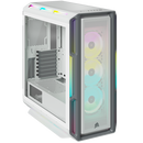Icue 5000t rgb tempered glass mid-tower atx pc case — white,  Carcase | electropc.ro