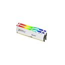 Memorie ram kingston, dimm, ddr5, 64gb, 5600mhz, cl36, 1.35v, fury beast white, rgb, kit of 2,  Memorii RAM Desktop | electropc.ro