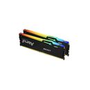 Memorie ram kingston, dimm, ddr5, 64gb, 5600mhz, cl40, 1.25v, kit of 2, fury beast rgb,  Memorii RAM Desktop | electropc.ro