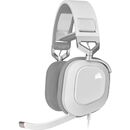 Casti gaming cu microfon usb corsair hs80 surround, dolby audio 7.1, over-head, 20hz - 40 khz, 32k ohms @ 1 khz, lungime cablu: 1.8m, alb,  Casti audio | electropc.ro