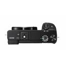 Sony α 6100 + 16-50mm. camera type: milc, megapixel (approx.): 24.2 mp, sensor type: cmos, maximum image resolution: 6000 x 40000 pixels. iso sensitivity (max): 32000. focal length range: 15 - 50 mm. fastest camera shutter speed: 1/4000 s. wi-fi. hd type:,  Aparate foto Mirrorless | electropc.ro