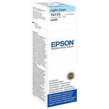 EPSON T6735 LIGHT CYAN INKJET BOTTLE,  C13T67354A